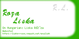 roza liska business card